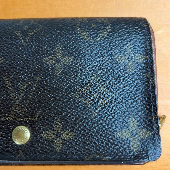 LV Louis Vuitton Monogram Porte Monnaie Billets Tresor Wallet Auth. Vintage 01 - Picture 4 of 17